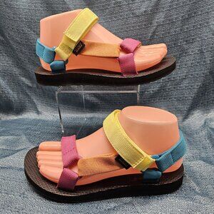 Teva Universal Womens Sandals 1003987 Multicolor Colorblock US Size 6